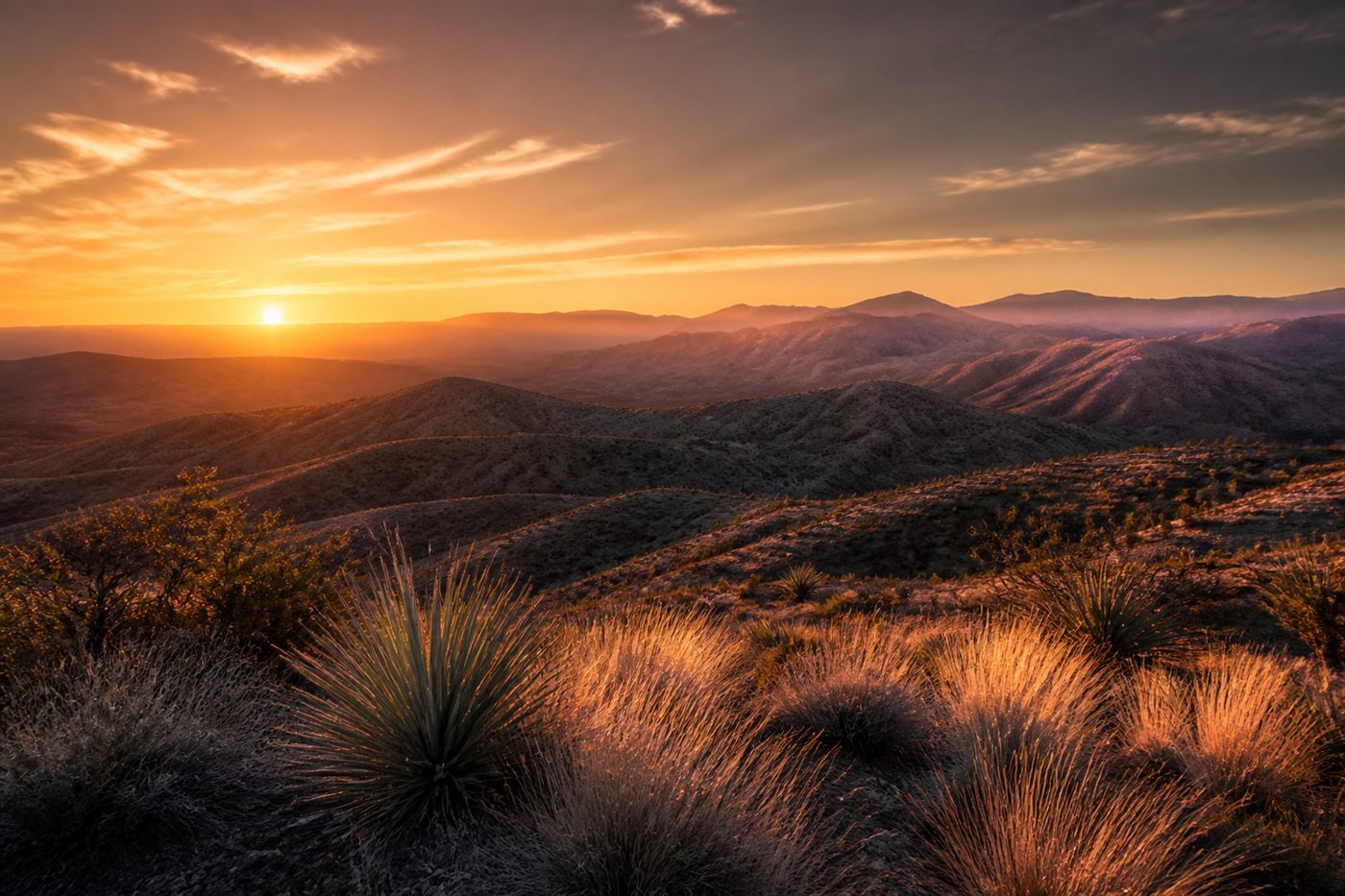 Warm western landscape photograph prepared as a fine art print.
